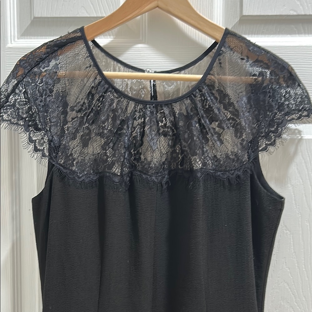 London Times Black Lace Dress